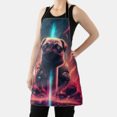 Adortable Mops in futuristischem Robot-Kostüm Schürze (InSitu)