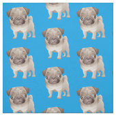 Adortable Mops Puppy Fabric Stoff (Muster)