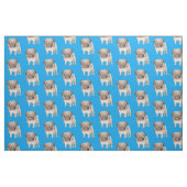 Adortable Mops Puppy Fabric Stoff (Fat Quarter (45,7 x 55,9 cm))