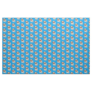 Adortable Mops Welpe Fabric Stoff