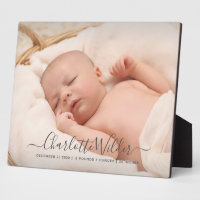 Adortable New Baby Foto Script Name Birth Stats