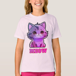 Adortable Niedlich Meow T-Shirt