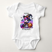 Adortable Niedlich Spooky Kids Halloween Baby Strampler (Vorderseite)