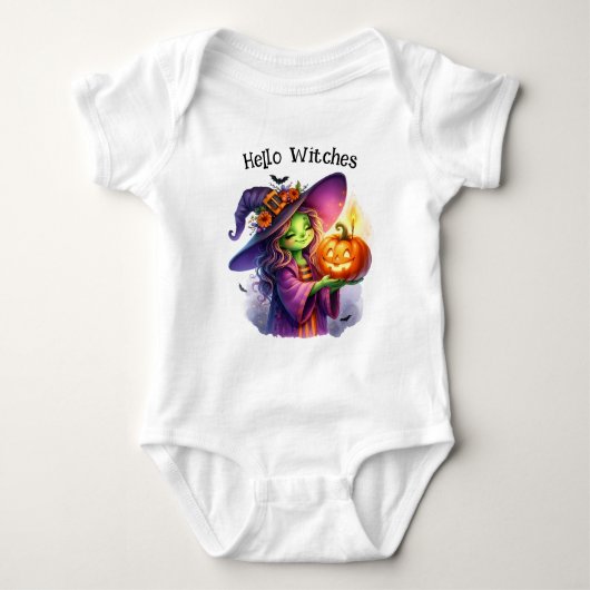 Adortable Niedlich Spooky Kids Halloween Baby Strampler (Vorderseite)