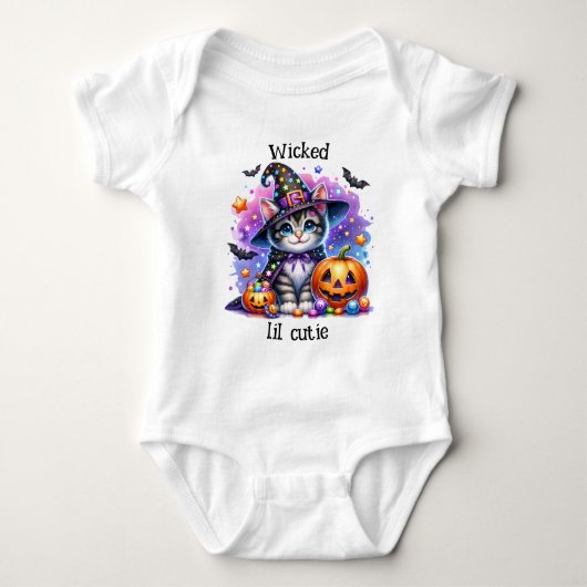 Adortable Niedlich Spooky Kids Halloween Baby Strampler (Vorderseite)