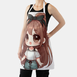 Adortable niedliche Cartoon Girl Schürze