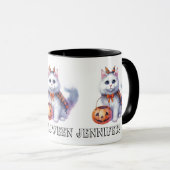 Adortable Niedliche Cat Halloween Tasse (VorderseiteRechts)