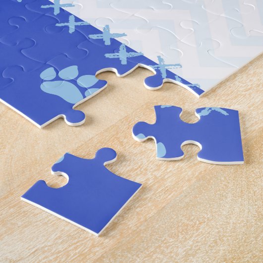Adortable Niedliche Mommy Dog mit Welpenkind Puzzle (Seite)