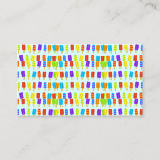 Adortable niedliche Sommerpopsikel Eisbrasse Visitenkarte