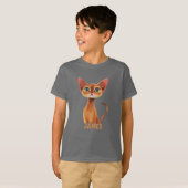 Adortable Orange Abyssinian Cat Personalisiert T-Shirt (Vorne ganz)