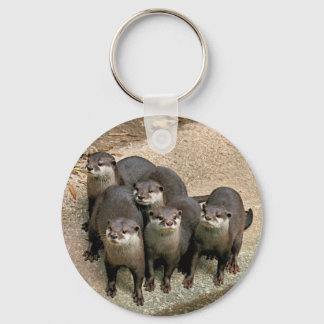 Adortable Otter Family Schlüsselanhänger