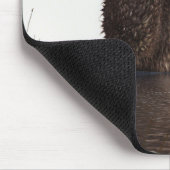 Adortable Otter Niedliches Personalisiertes Monogr Mousepad (Ecke)