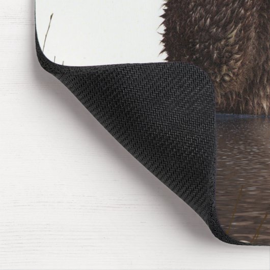 Adortable Otter Niedliches Personalisiertes Monogr Mousepad (Ecke)