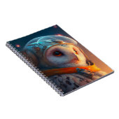 Adortable Owl Astronaut Notebook Notizblock (Rechte Seite)