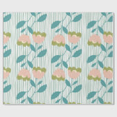 Adortable pastellblaue Rosa Geburtstagsgeschenk Geschenkpapier (Flach)