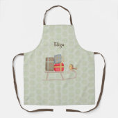 Adortable Personalisierte nordische Weihnachtslied Schürze (Vorderseite)
