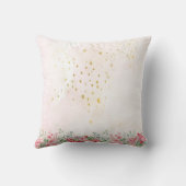 Adortable Pink & Lila Butterfly Geburtstag Kissen (Rückseite)