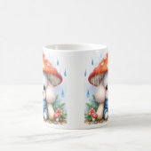 Adortable Poodle Welpe unter Pilzschirm Kaffeetasse (Mittel)