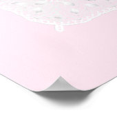 Adortable Princess Pink Vintag Baby Girl Poster (Ecke)