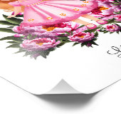 Adortable Prinzessin mit Blume Fotodruck (Ecke)