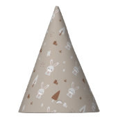 Adortable Rabbit Kids Pattern Party Hat Partyhütchen (Rechts)
