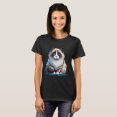 Adortable Ragdoll Cat Design T-Shirt (Vorne ganz)