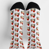 Adortable Red Headed Woodpecker Socks Socken (Oben)