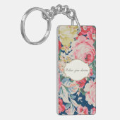 Adortable romantische Blume - Motivierend Botschaf Schlüsselanhänger (Vorderseite links)