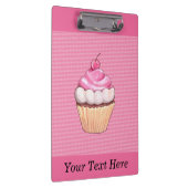 Adortable rosa Cupcake mit Cherry Clipboard Klemmbrett (Rechts)