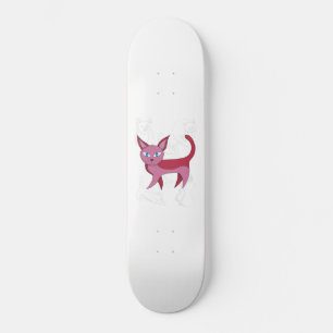Adortable rosa Katze und Kitten Doodles Duvet Cove Skateboard