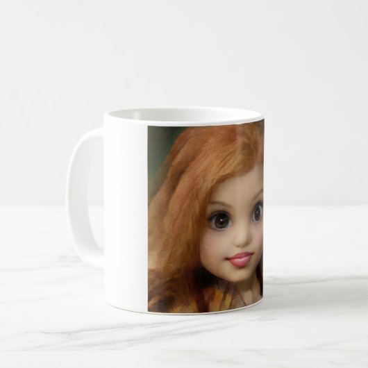 Adortable Rotkopfpuppel Kaffeetasse (Vorderseite Links)