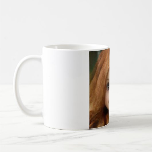 Adortable Rotkopfpuppel Kaffeetasse (Links)