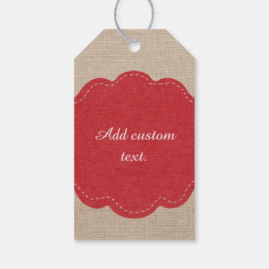 Adortable Rustikale, kundenspezifische Socken Affe Geschenkanhänger (Rückseite)