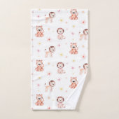 Adortable Safari Lion & Tiger Muster Badhandtuch Set (Handtuch)