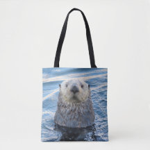 Adortable Sea Otter Flüchtigen Blicke