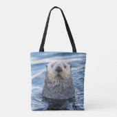 Adortable Sea Otter Flüchtigen Blicke Tasche (Rückseite)