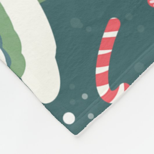 Adortable Snowman Weihnachtsmuster Fleecedecke (Ecke)