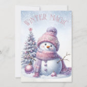 Adortable Snowman Winter Weihnachten (Vorderseite)