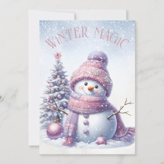 Adortable Snowman Winter Weihnachten (Vorderseite)