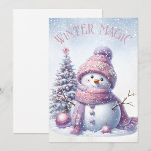 Adortable Snowman Winter Weihnachten (Vorne/Hinten)