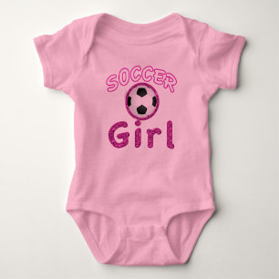 Adortable Soccer Girl Baby Body Anzug Baby Strampler