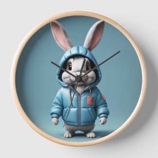 Adortable Sonne in der Hoodie Wall Clock Uhr