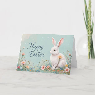 Adortable Sonne und Blume Niedlich Ostern Feiertagskarte