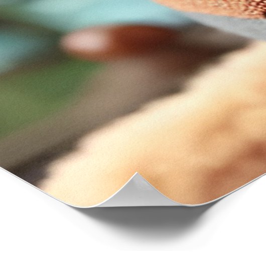 Adortable Steampunk Otter Works auf Maschinen Poster (Ecke)