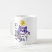 Adortable Trio - Drei Niedliche Katzen Kaffeetasse (Vorderseite Links)