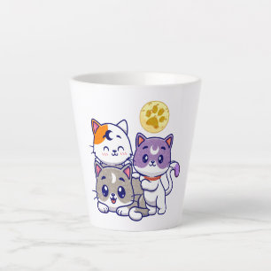 Adortable Trio - Drei Niedliche Katzen Milchtasse