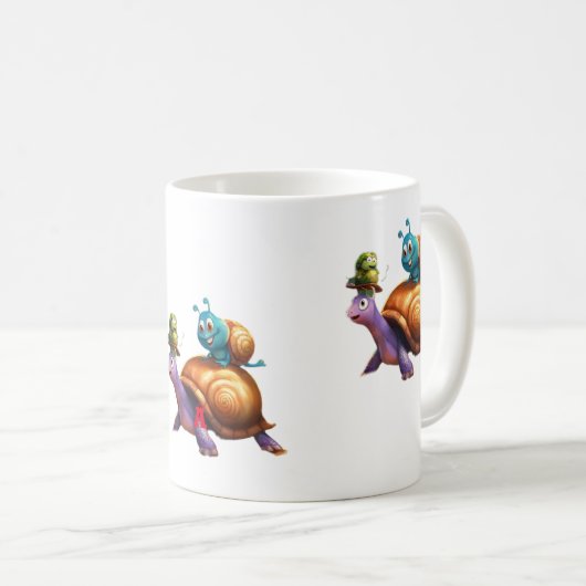 Adortable Turtletot" Kaffeetasse (VorderseiteRechts)