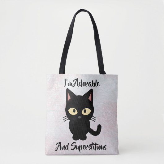 Adortable und übervorsichtige Cat Design-Tasche Tasche (Vorderseite)