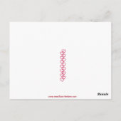 Adortable Vintage Deer Valentine Postkarte (Rückseite)