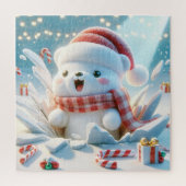 Adortable Weihnachtsbär Puzzle (Vertikal)